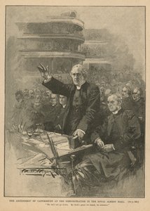 Arcivescovo di Canterbury alla dimostrazione nella Royal Albert Hall