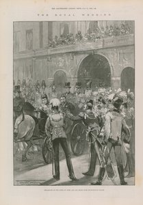 Partenza del Duca di York e della sua sposa da Buckingham Palace da Thomas Walter Wilson