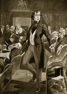 Il primo discorso di Disraeli ai Comuni, illustrazione da 