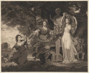 Un sacrificio a Imene (Tre figlie di Sir William Montgomery) da Thomas Watson after Sir Joshua Reynolds
