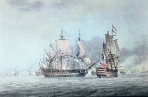 Battaglia dei Santi da Thomas Whitcombe