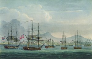 Cattura della Maria Riggersbergen il 18 ottobre 1806, incisa da J. Bailey per 