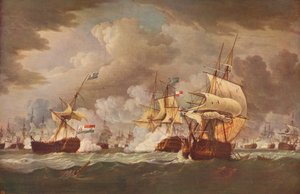 La battaglia di Camperdown, c1800