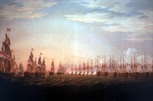 La Battaglia del Nilo da Thomas Whitcombe