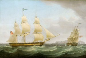 La nave Phoenix, fine XVIII secolo - inizio XIX secolo da Thomas Whitcombe