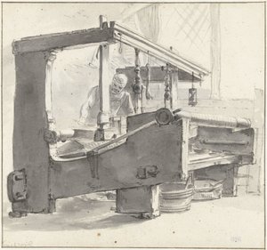 Un tessitore al lavoro
