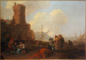 Porto con rovina della torre