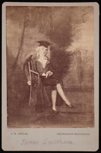 Ritratto di James Smithson 1765-1829, 1786 fotografato negli anni 1870