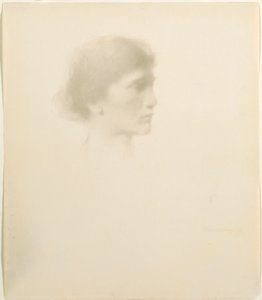 Testa di una donna, 1894 o dopo da Thomas Wilmer Dewing