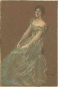 Il vestito verde da Thomas Wilmer Dewing