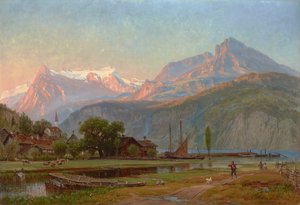 La baia di Uri, Lago di Lucerna (1859) da Thomas Worthington Whittredge
