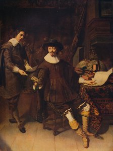 Constantijn Huygens e il suo impiegato, 1627, c1915 da Thomas de Keyser