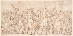 Ufficiali e altre guardie civiche del III Distretto di Amsterdam, sotto il comando del Capitano Allaert Cloeck e del Tenente Lucas Jacobsz Rotgans