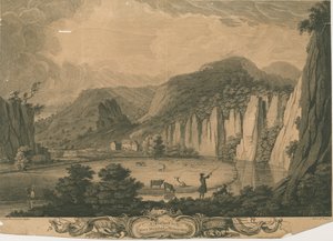 Mulino di Wetton: incisione da Thomas of Derby (after) Smith