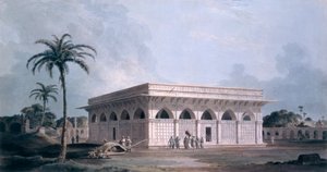 Chaunsath Khamba, Nizamuddin, Nuova Delhi da Thomas und William Daniell