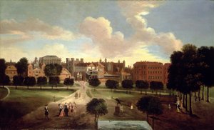 Vista del Vecchio Horse Guards Parade dal Parco di St. James da Thomas van Wyck