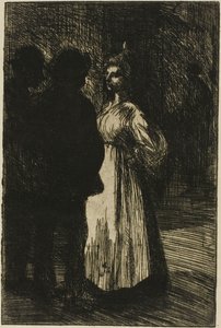 Conversazione notturna da Théophile Alexandre Pierre Steinlen