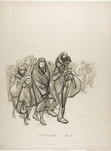Esodo - 1915 da Théophile Alexandre Pierre Steinlen