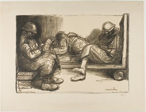 In panchina da Théophile Alexandre Pierre Steinlen