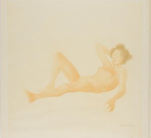 Donna reclinata da Théophile Alexandre Pierre Steinlen