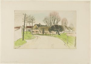 La casa ai margini del villaggio da Théophile Alexandre Pierre Steinlen