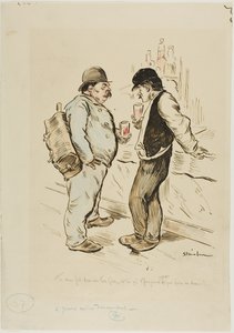 Ci stai rendendo infelici con il tuo Csar, ti farà mai guadagnare abbastanza per offrirti da bere da Théophile Alexandre Pierre Steinlen