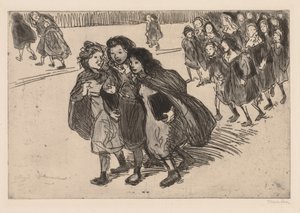 In arrivo dalla scuola da Théophile Alexandre Steinlen