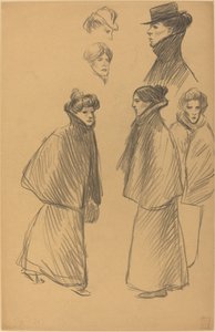 Studi di Figure [recto] da Théophile Alexandre Steinlen