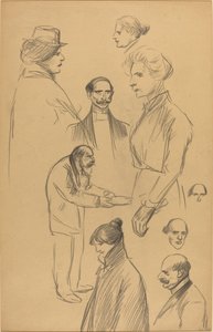 Studi di Figure [verso] da Théophile Alexandre Steinlen