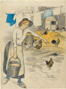 Fille de Ferme, 1896 da Théophile Alexandre Steinlen
