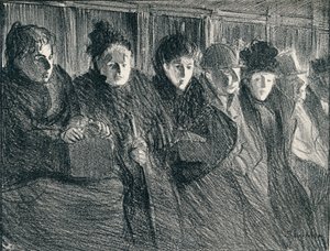 Dentro un tram, 1896, 1898 da Théophile Alexandre Steinlen
