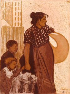 La lavandaia, c1900