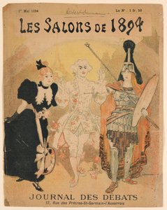 Le Salon de 1894, copertina Journal des Débats da Théophile Alexandre Steinlen