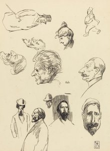Studi di figure e teste