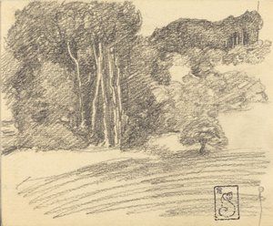 La foresta a Courdemanche da Théophile Alexandre Steinlen