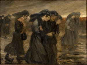 Il ritorno delle operaie da Théophile Alexandre Steinlen