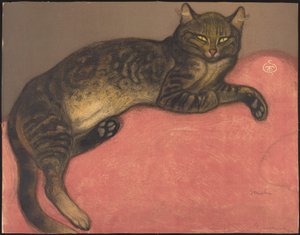 Inverno: Gatto su un cuscino da Théophile Alexandre Steinlen