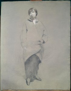 Giovane donna in cappotto da Théophile Alexandre Steinlen