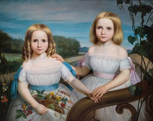 Olympe e Flore Chauveau da Théophile Hamel