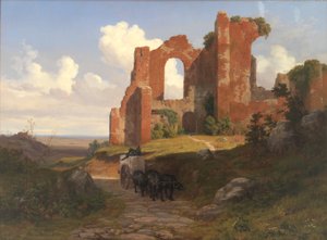 Veduta delle Terme di Caracalla a Roma