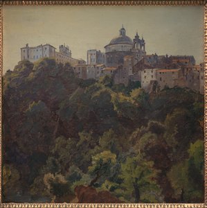 Vista verso Ariccia e il Palazzo Chigi e S. Maria dell