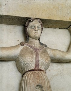 Tomba Tracia di Sveshtari, dettaglio di una statua di donna in Atlante, III secolo a.C. da Thracian Thracian