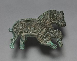 Lupo che attacca un uomo, 400-300 a.C.