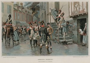 Arresto dei disertori da Thure de Thulstrup