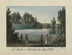 Il padiglione di Elisabetta nel parco di Pavlovsk