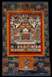 Thangka commemorativa per il rito Bhimaratha, 1850-75 da Tibetan School