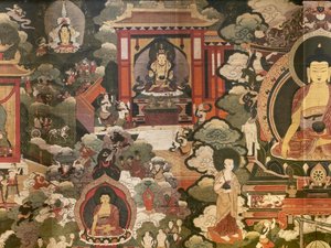 Scene della vita del Buddha Shakyamuni