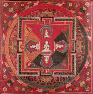 Thangka di un Mandala Vajrasattva