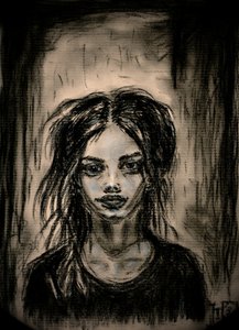 Ritratto “Sguardo oscuro” da Tim Hoinkis