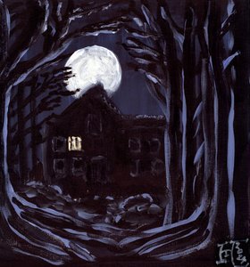 La casa stregata al chiaro di luna da Tim Hoinkis